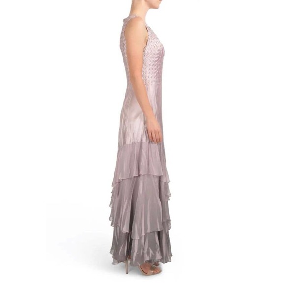 Komarov Dresses & Skirts - Komarov Beaded Charmeuse & Chiffon Gown.